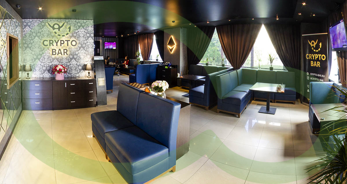 интерьер лаунж бара CRYPTO BAR